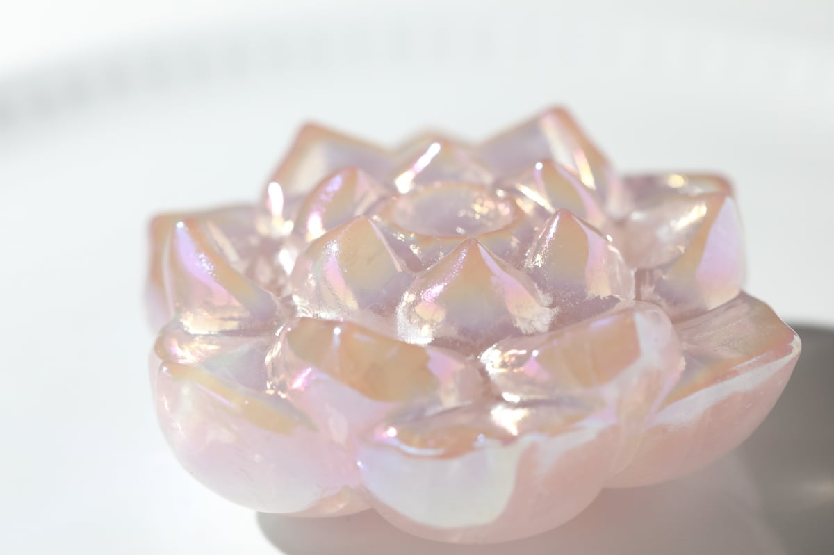 【蓮の花　ローズクォーツ】　　お守り　美容 stonemarket_official オンラインショップのローズクォーツBEST5