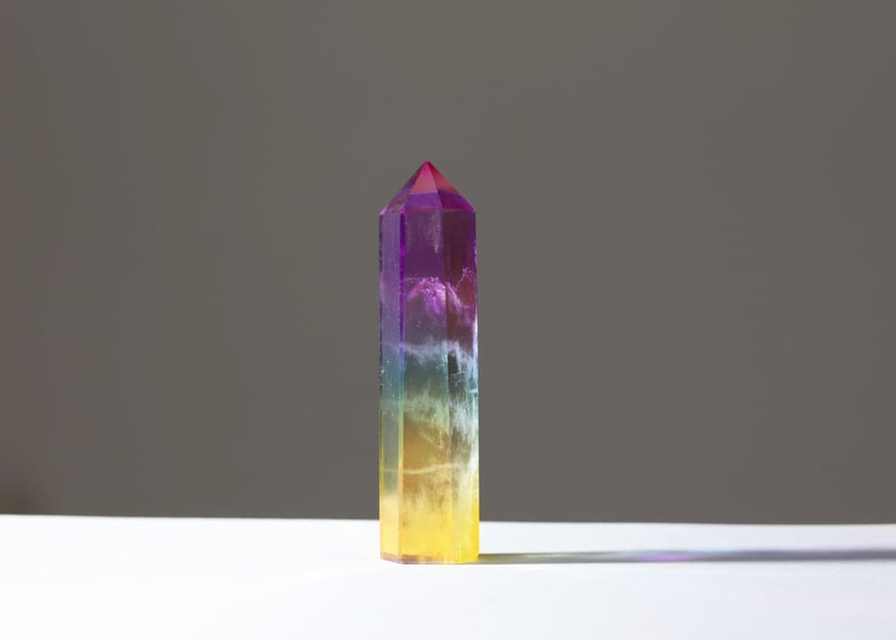 魔法をかけて】レインボーオーラクォーツ ポイント | Y.S.Y24