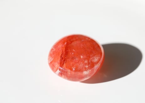 【楽しく元気に】虹入り ヘマタイトインクォーツ タンブル