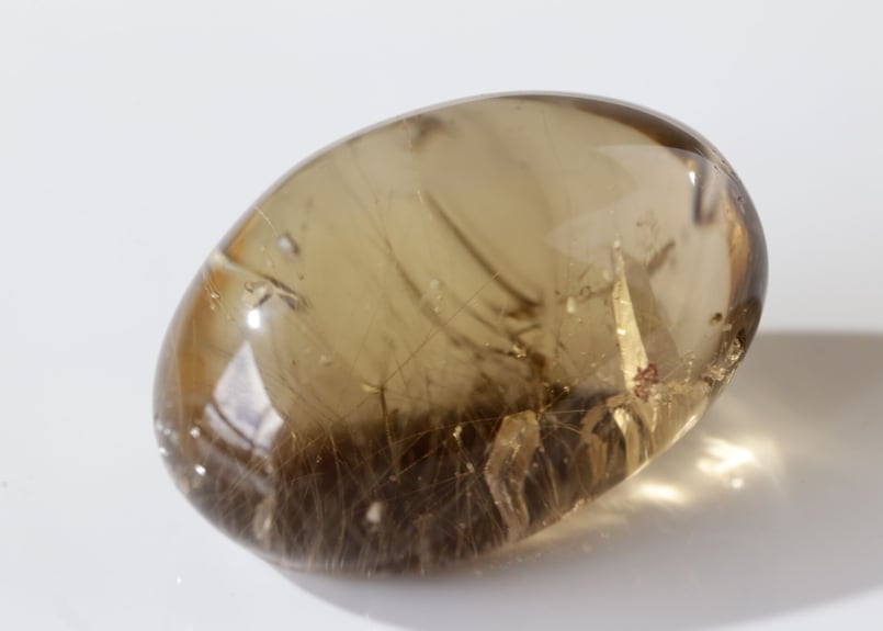 【一点物】虹入り✨ シトリン ハート ✩.*˚天然石× インテリア 一点物】虹入り✨ シトリン ハート ✩.*˚天然石× インテリア