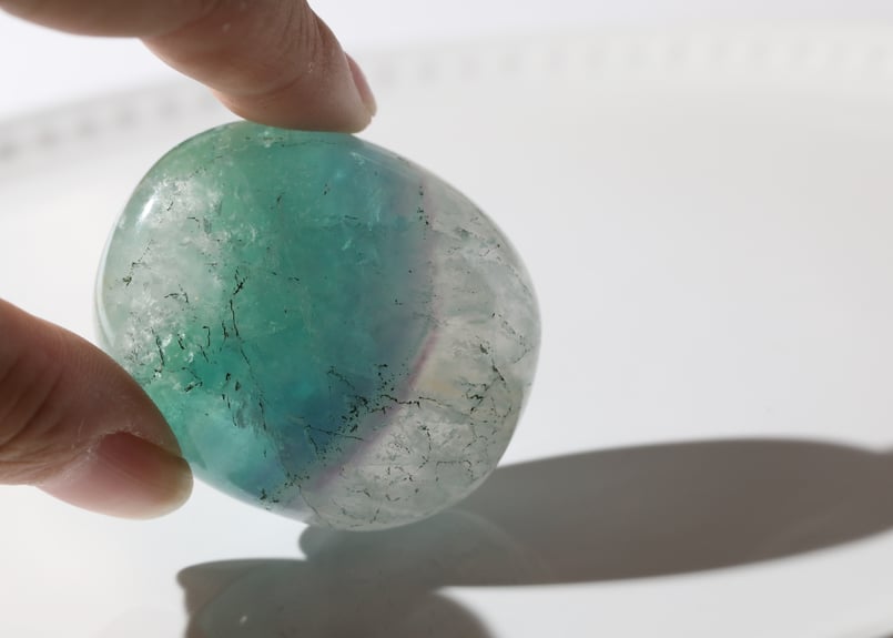 sufiakun様　高品質　マンゴーフローライト　ハート　握り石 フローライトの握り石 | Y.S.Y24