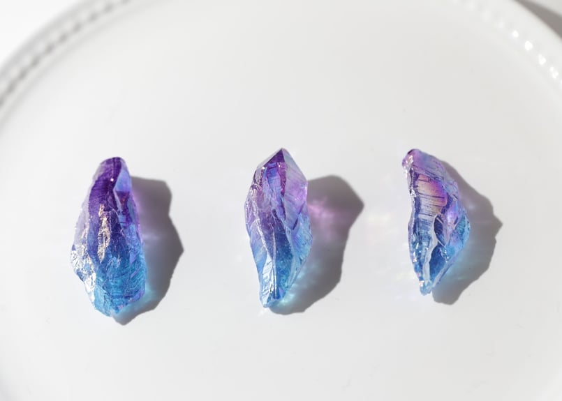 小さな魔法】パープル＆ブルーオーラクォーツ（3本セット） | Y.S.Y24