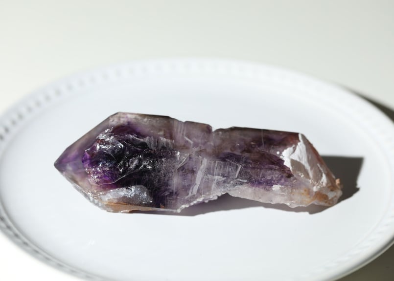 最高品質　神聖な愛のエネルギー　幻のブランドバーグ産ディープマゼンタアメジスト ブランドバーグアメジスト・ダブルポイント（パープル・ブルー