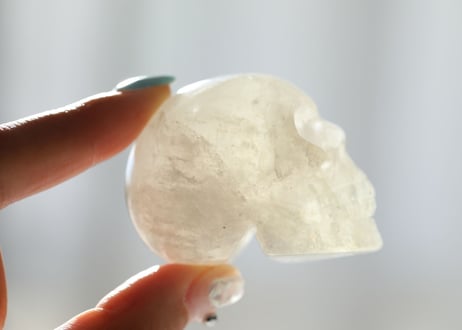 【豊かな星】虹入り ナチュラルシトリン スカル