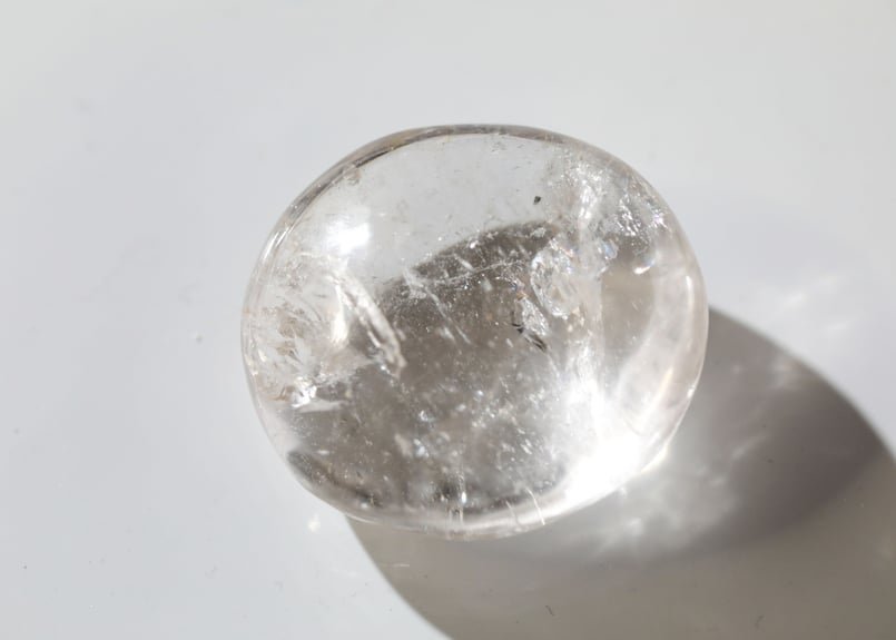 高品質　クリアクォーツ　握り石139.5g 浄化　NO.218 高品質 クリアクォーツ 握り石139.5g 浄化 NO.218