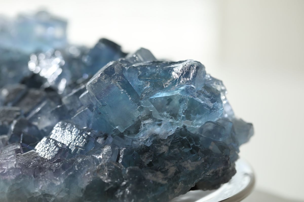 ヤオガンシャン☆「ナイルブルー」フローライトクラスター‼︎