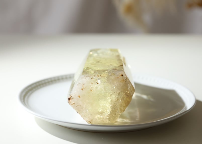 Special healing】虹入り ナチュラルシトリン ポイント | Y.S.Y24