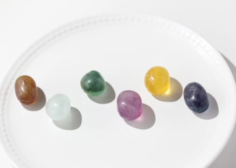 【美味しさ】カラフルフローライト タンブル C（6個セット）