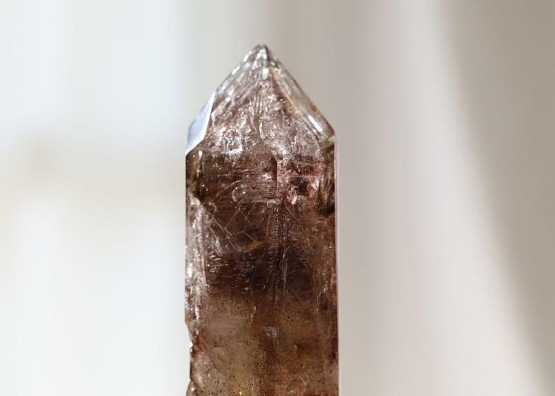 水入りスーパーセブン原石◼️水晶◼️台座付　A スーパーセブン原石