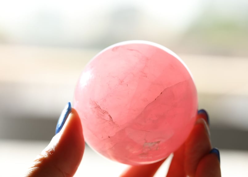 ローズクォーツ スフィア 【桃色の夢】 | Y.S.Y24