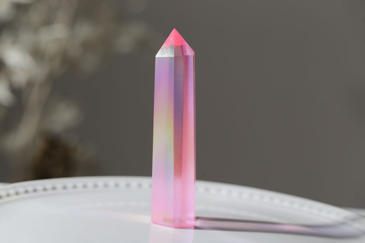 【一点物】ピンク オーラ 水晶 クォーツ ポイント 原石✩.*˚ ヤーウェ】ピンクオーラクォーツ ポイント | Y.S.Y24