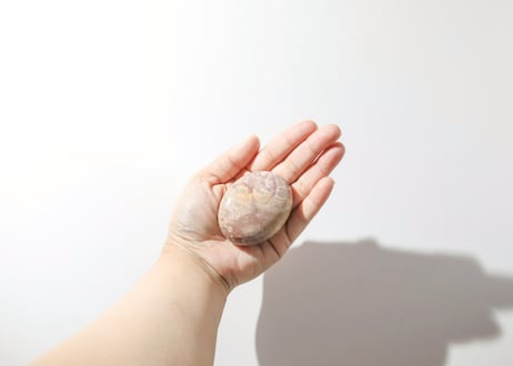 葉月ゆうによる技封入❣️【7億円のヒーリングエネルギー】ペトリファイドウッド 握り石 ※イベントクーポン使用不可