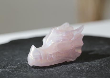 【森林浴】エンジェルオーラ ローズクォーツ ドラゴン