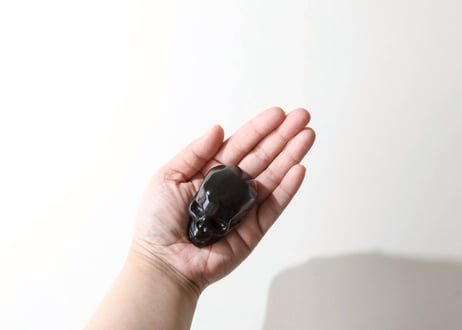 【CONNECTION つながり（必要なものすべてと繋がる） シジル封入 オリジナルカード付き❣️】ゴールドシーンオブシディアン スカル ※イベントクーポン使用不可
