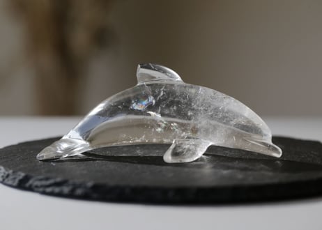 ミナスジェライス州産 虹入りクリアクォーツ イルカ【高次元へ】