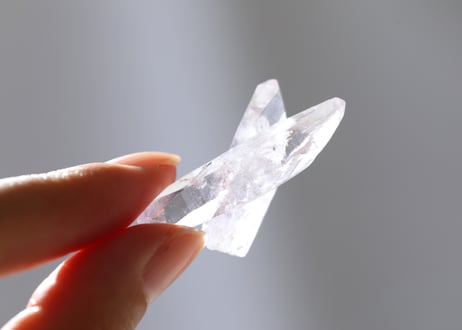 【天使の忘れ物】虹入り ベラクルスアメジスト クロス ダブルターミネーテッド