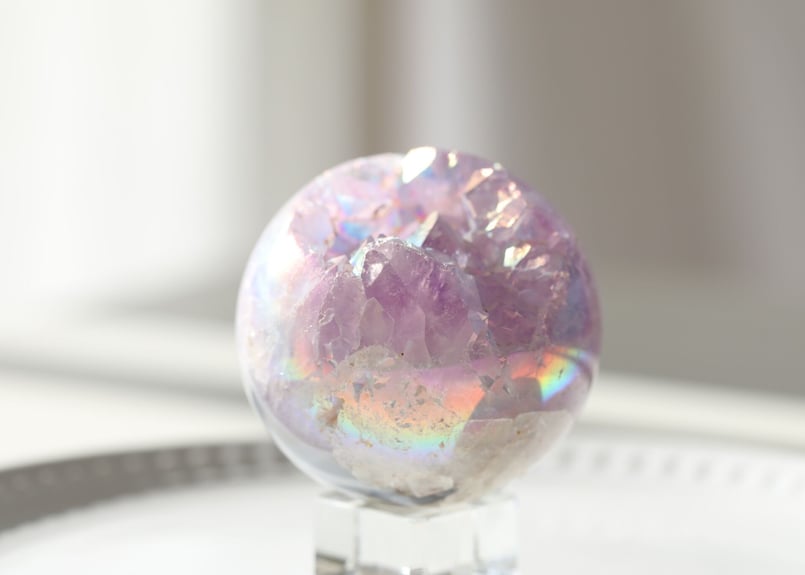 エンジェルオーラアメジスト ジオード スフィア 【ルイ】 | Y.S.Y24