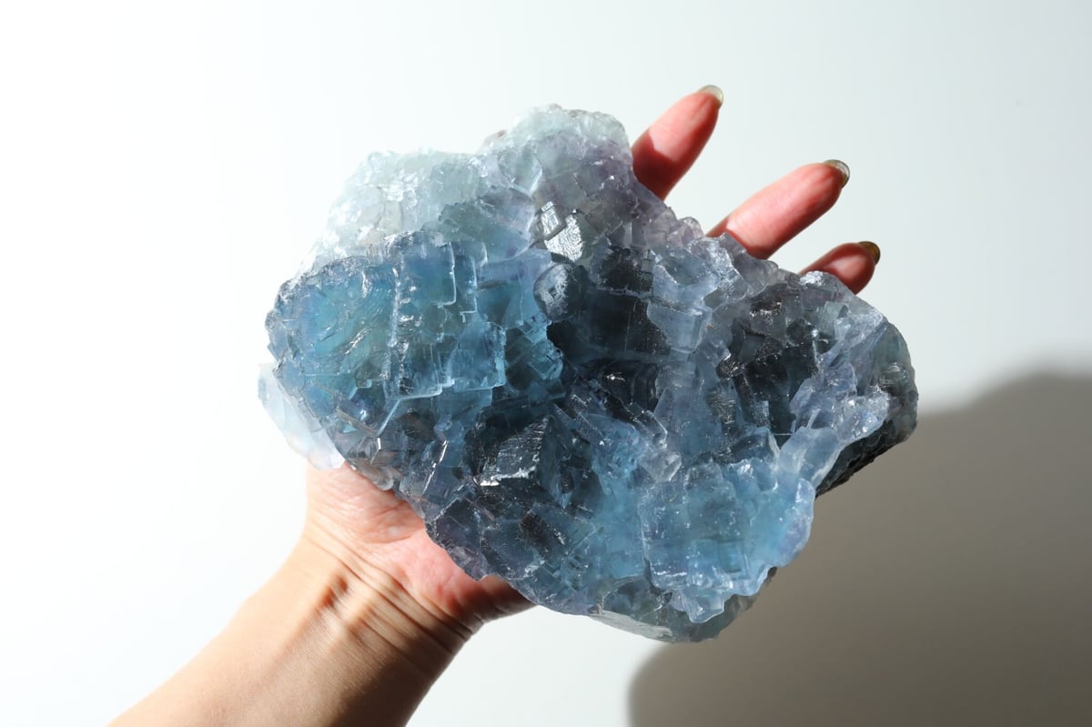 ヤオガンシャン☆「ナイルブルー」フローライトクラスター‼︎