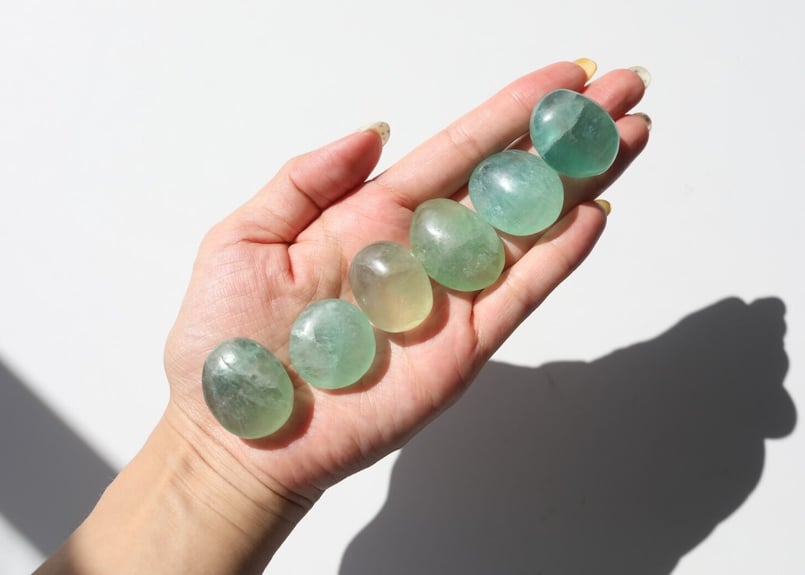 グリーンフローライトタンブル 6個セット | Y.S.Y24