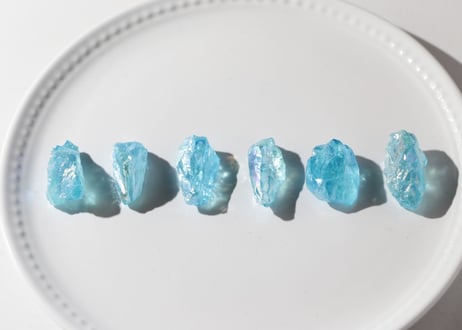 【海のさざめき】アクアオーラクォーツ（6個セット）