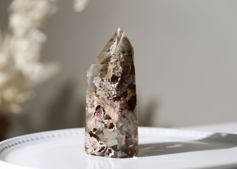 ホワイトガーデン　インクォーツ イルメナイトインホワイトガーデンクォーツ - a11 | SELSHA