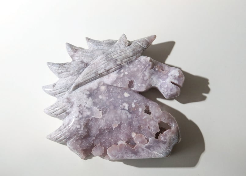 光を表現する】ハイクオリティ ドゥルジーピンクアメジスト ユニコーン