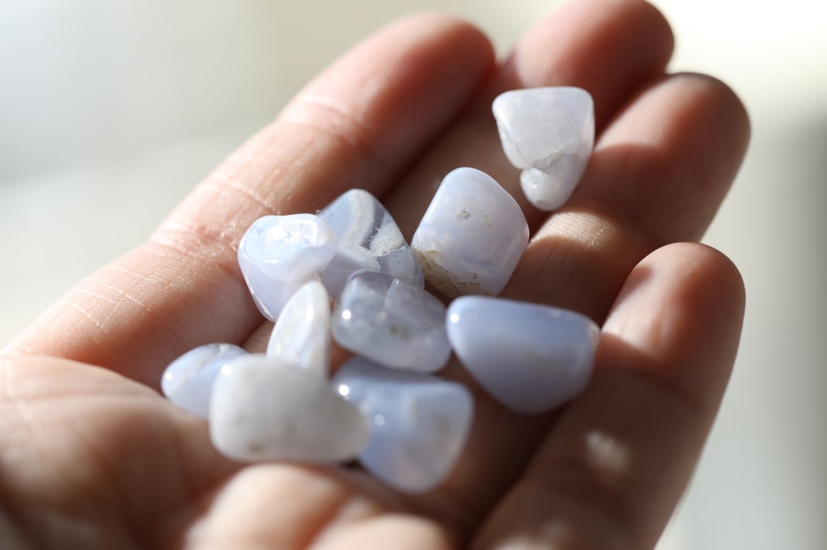 慈愛】ブルーレースアゲート さざれ（40g） | Y.S.Y24