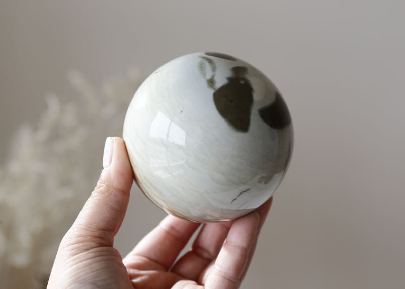 人魚のエナジー】マーメイドジャスパー スフィア 金の台座付き | Y.S.Y24