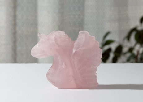 葉月ゆうによる技封入❣️【超越した幸運/良いカルマ/フロー】ローズクォーツの大きなユニサス ※イベントクーポン使用不可