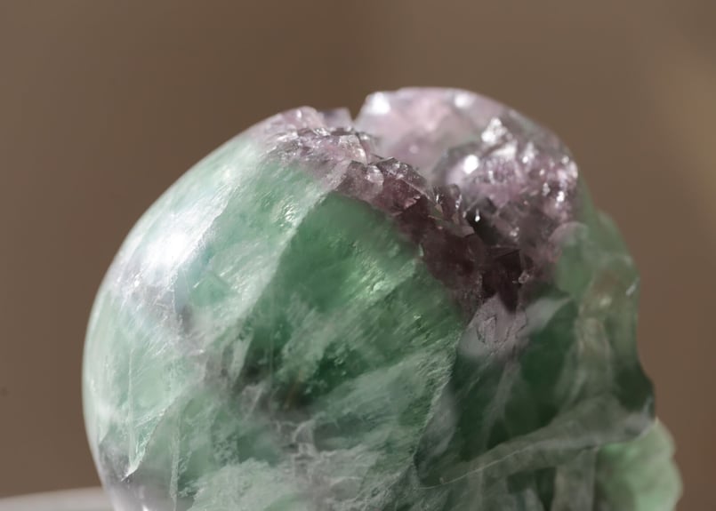 天然石 フローライト スカル 魔除け フローライト スカル 【陰徳】 | Y.S.Y24