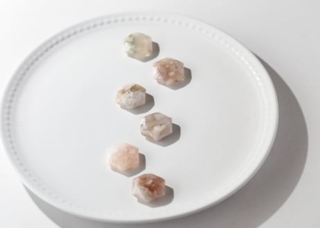 【魔法の時間】チェリーブロッサムアゲート 六芒星（6個セット）