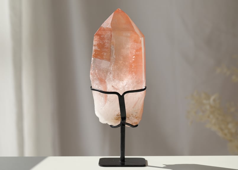 心燃ゆ】ピンクレムリアンクォーツ 台座付き | Y.S.Y24