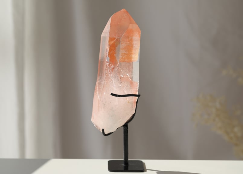 心燃ゆ】ピンクレムリアンクォーツ 台座付き | Y.S.Y24
