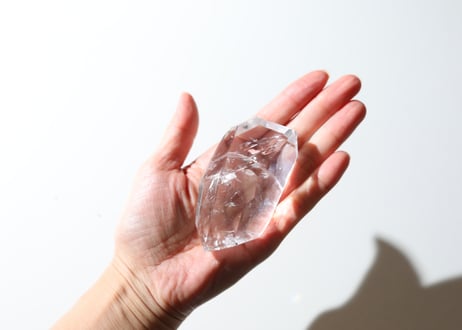 【叡智の結晶】虹入り レムリアンクォーツ 磨き