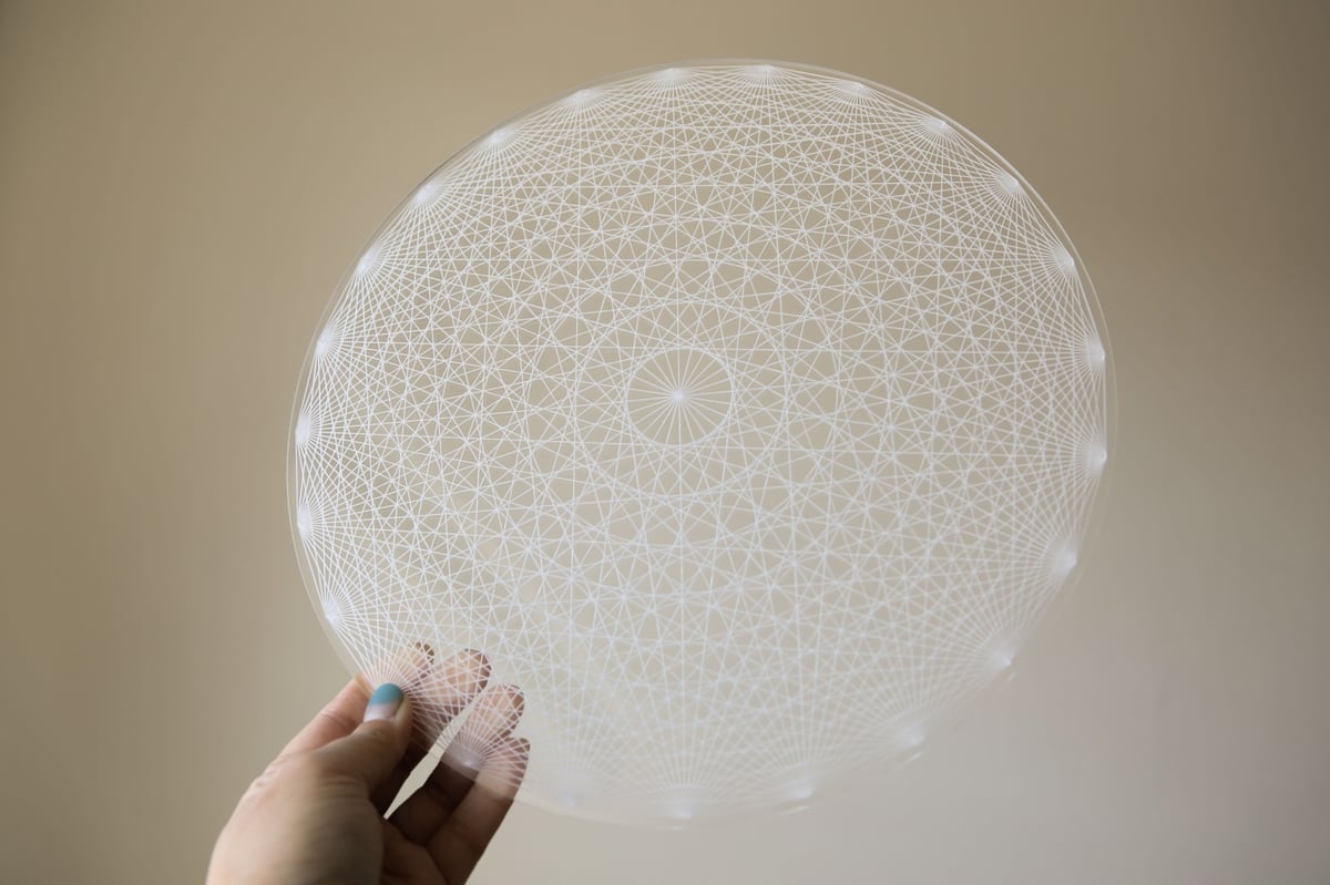 波紋のように】24ポイント神聖幾何学 グリッドプレート | Y.S.Y24