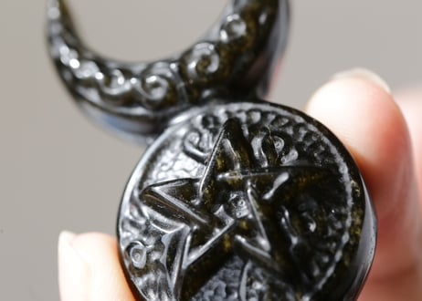 【魔法使いの石】ゴールドシーンオブシディアンの魔法陣