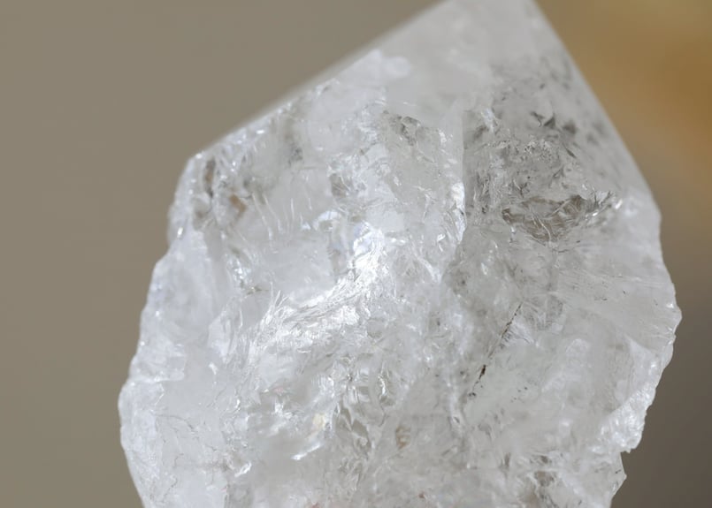 聖なる瞬き】クリアクォーツ ハーフポリッシュ | Y.S.Y24