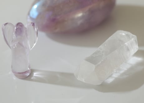 【ギフトを受け取る】天使とエンジェルオーラ アメジストの光のセットC