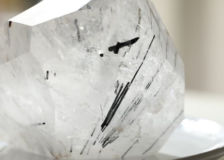 【地球のひかり】虹入り ブラックトルマリンインクォーツ フリーフォーム