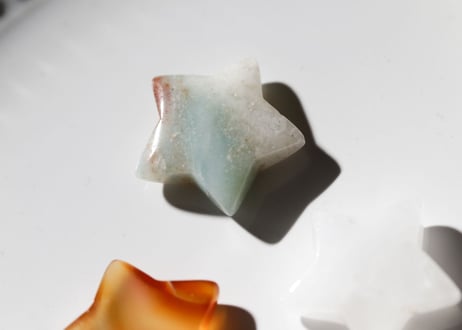アマゾナイトとクォーツとカーネリアンの3つ星セット　【Special】