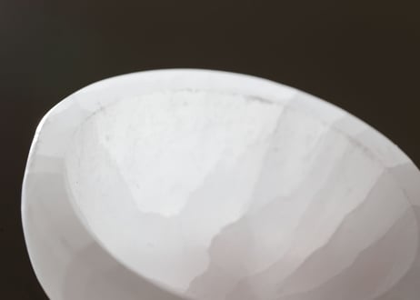 【希望のお茶碗】セレナイトの器（L）足付き