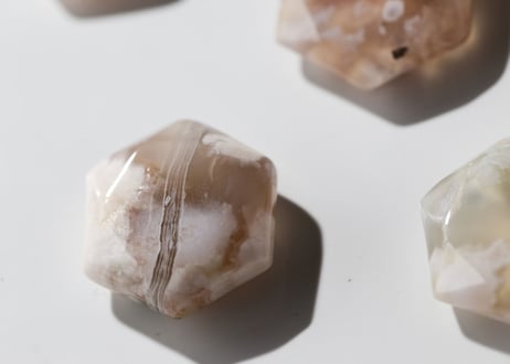 【魔法の時間】チェリーブロッサムアゲート 六芒星（6個セット）