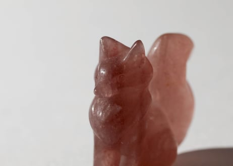 【美意識の妖精】ストロベリークォーツ きつね