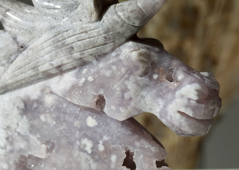 光を表現する】ハイクオリティ ドゥルジーピンクアメジスト ユニコーン