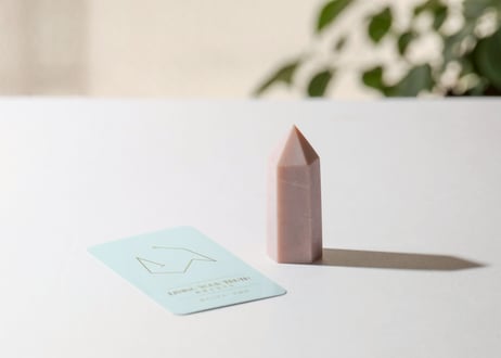【LIVING YOUR TRUTH 真実を生きる（喜びで学ぶ・大成功）シジル封入 オリジナルカード付き❣️】ピンクオパール ポイント ※イベントクーポン使用不可