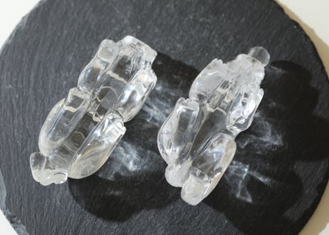 【お金と仲良くなる】クリアクォーツ ヒキュウペア