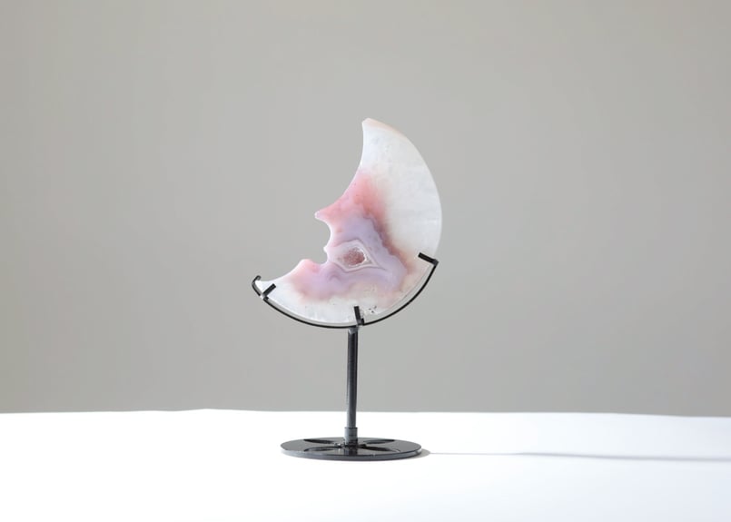 健康長寿の技入り】ドゥルジーアゲートムーン 台座付き ※イベント