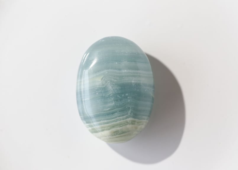 激レア　高品質レムリアンアクアティンカルサイト丸玉　アルゼンチン産　光沢感 極上ブルー！最高品質レムリア・アクアティンカルサイト73mm丸玉