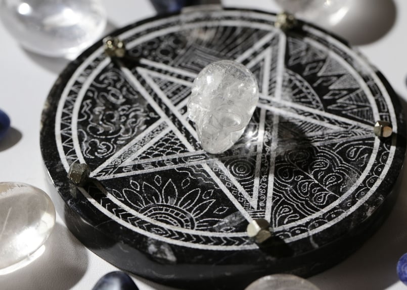 魔法のことだま】オルソセラスの化石の五芒星プレート | Y.S.Y24