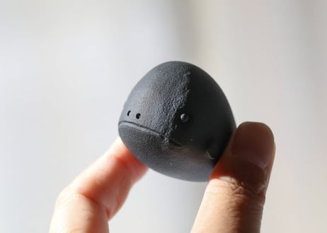 【あなたの守り神】ブラックオブシディアン くじら